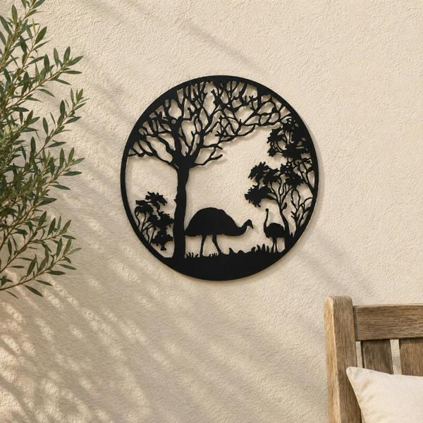 Country Living Metal Wall Art - Osterich