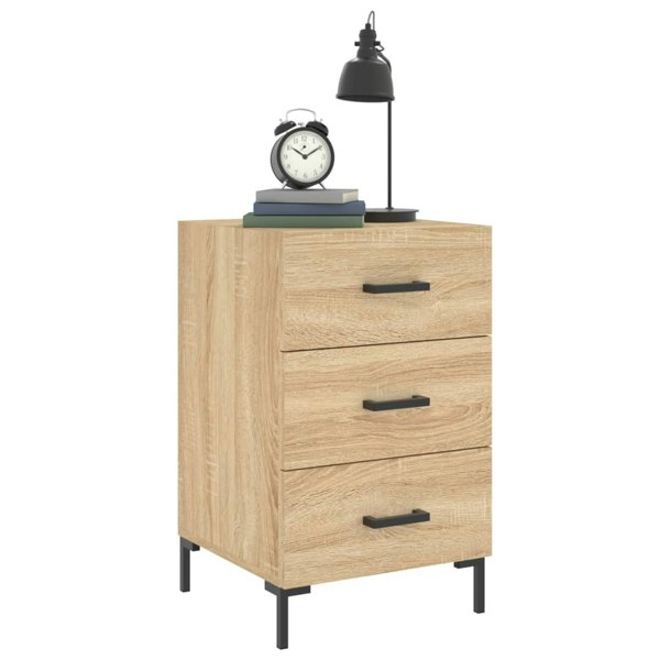 Berkfield Bedside Cabinet Sonoma Oak 40x40x66 cm Engineered Wood