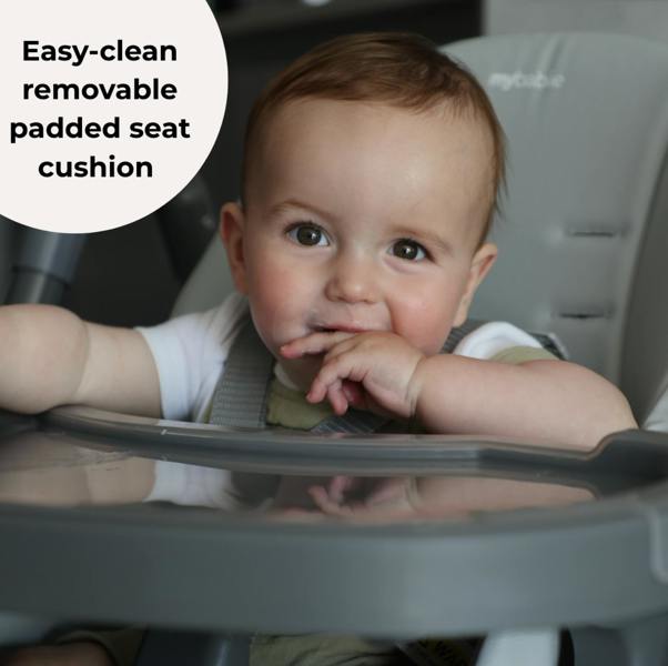 My Babiie MBHC9 Luxe Highchair from Birth - Grey