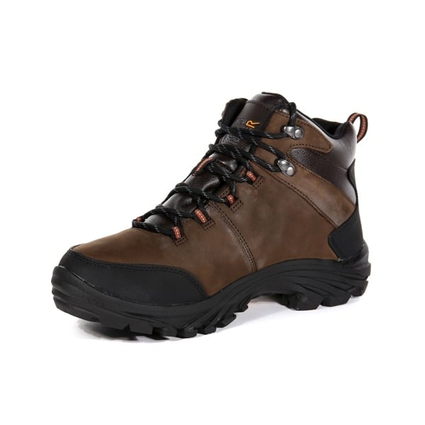 Regatta Great Outdoors Mens Burrell Leather Hiking Boots - Fawn Brown