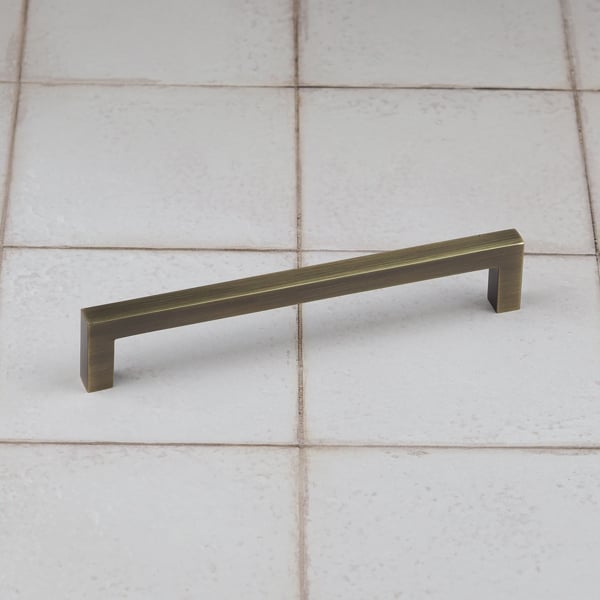 Handle & Home Antique Brass Square Handles