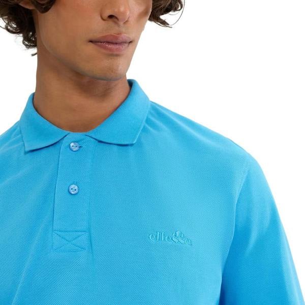 Ellesse Mens Nerola Long-Sleeved Polo Shirt - Blue - 