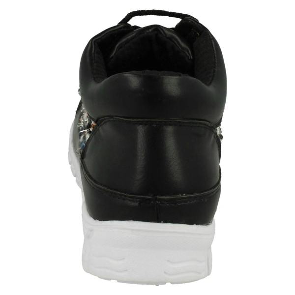 Ladies Waves Casual Lace Up Textile Trainers - F80101