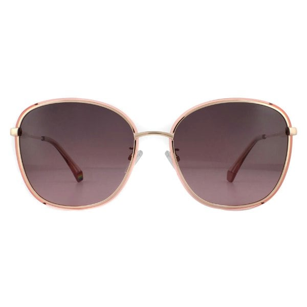 Polaroid Sunglasses PLD 6117/G/S S45 JR Pink Gold Burgundy Gradient Polarized