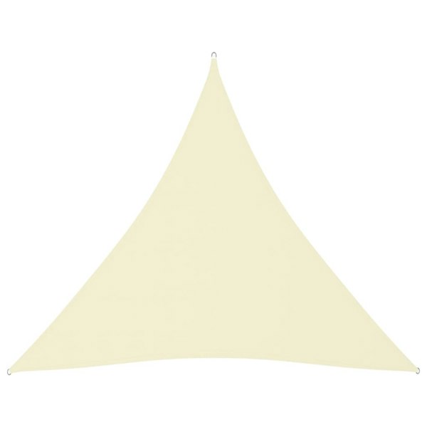 Berkfield Sunshade Sail Oxford Fabric Triangular 6x6x6 m Cream