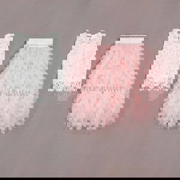 UK Flower Girl Boutique Ophelia Couture Set - Baby Pink