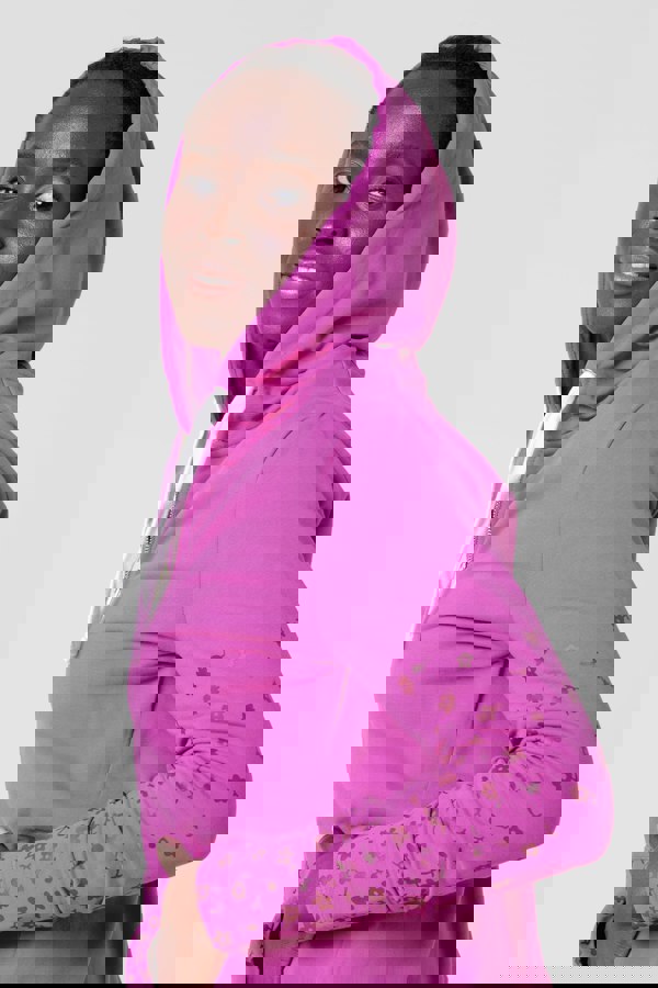 ENORSIA Women Longline Zip Front Hoodie