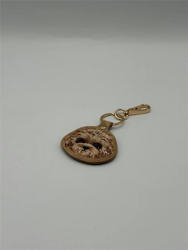 Nimmy Friends Nimmy Big Eye Cute Pet Teddy Airtag Keychain Brown - N-XDY-YSK-014