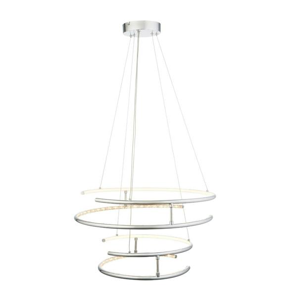 Pagazzi Lighting Mabel Silver LED Pendant Ceiling Light