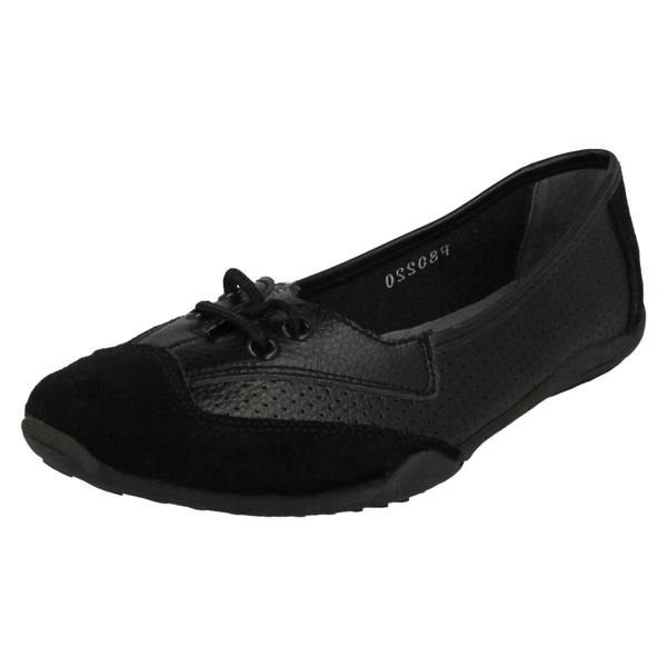Down to Earth Ladies Down To Earth Flat Comfort Ballerinas