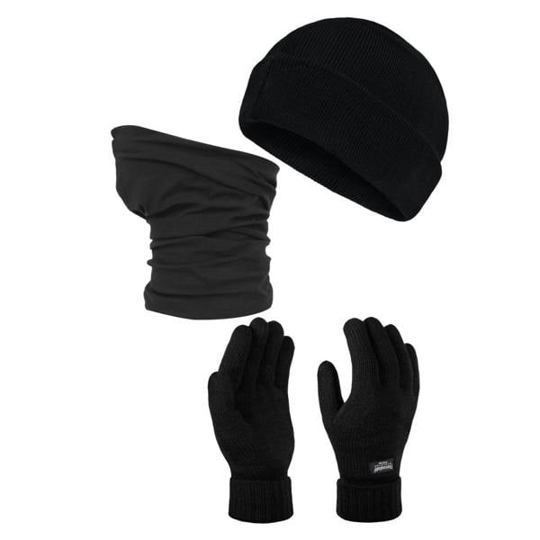 Regatta Professional Mens Hat And Gloves Set - Black - 