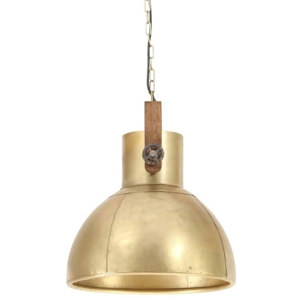Berkfield Industrial Hanging Lamp 25 W Brass Round 40 cm E27