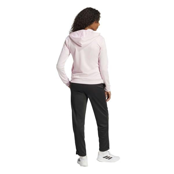 Adidas Women's  Essentials Linear Hooded Tracksuit Pink/Black
