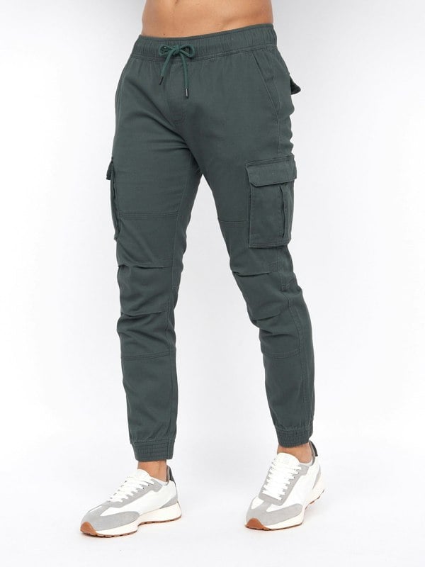 Crosshatch Pendles Cargo Pants Deep Forest