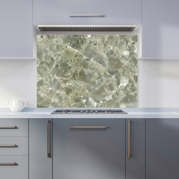 Warren Reed - Designer Sage Green Quartz Effect Kitchen Splashback