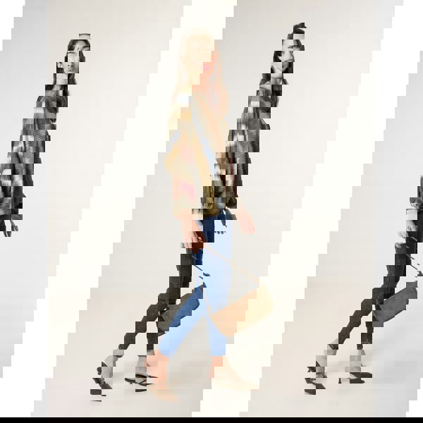 Blue Vanilla Printed Round Neck Long Sleeve Top