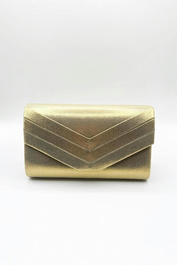 SVNX Clutch Bag in Gold