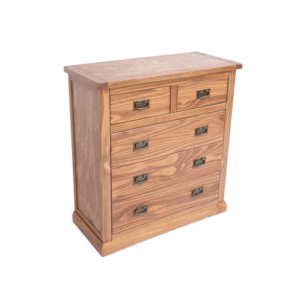 Cabinet Bits Tirolo 5 Drawer Chest of Drawers Bras Drop Handle