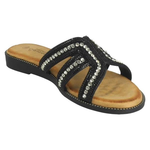 Savannah Ladies Savannah Flat Mule Sandals F00472