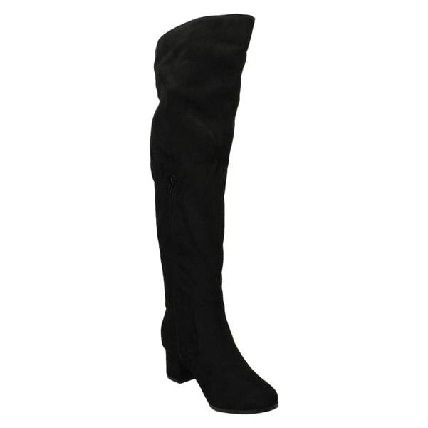 Spot On Ladies Spot On Wide Fitting Knee High Boots F51088