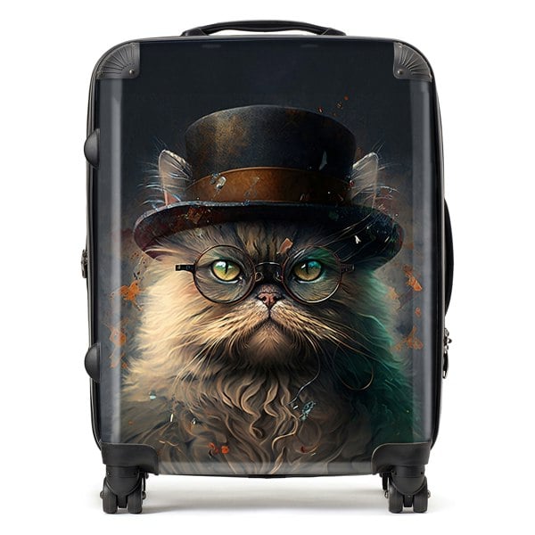 Warren Reed Persian Cat Splashart Suitcase