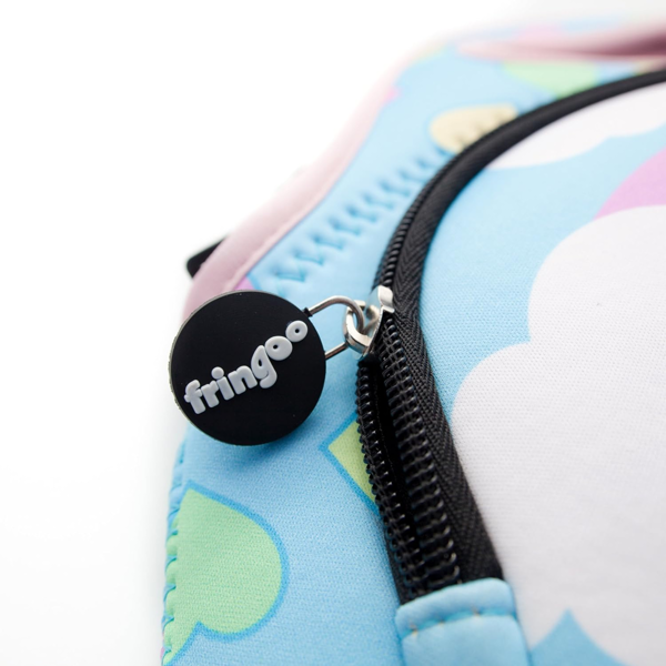 Fringoo Kids Thermal Insulated Cooler Lunch Bag with Zipped Pocket & Shoulder Strap for School or Nursery