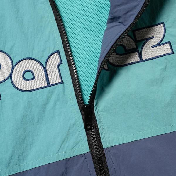 Parlez Rail Leaf Turquoise Track Jacket