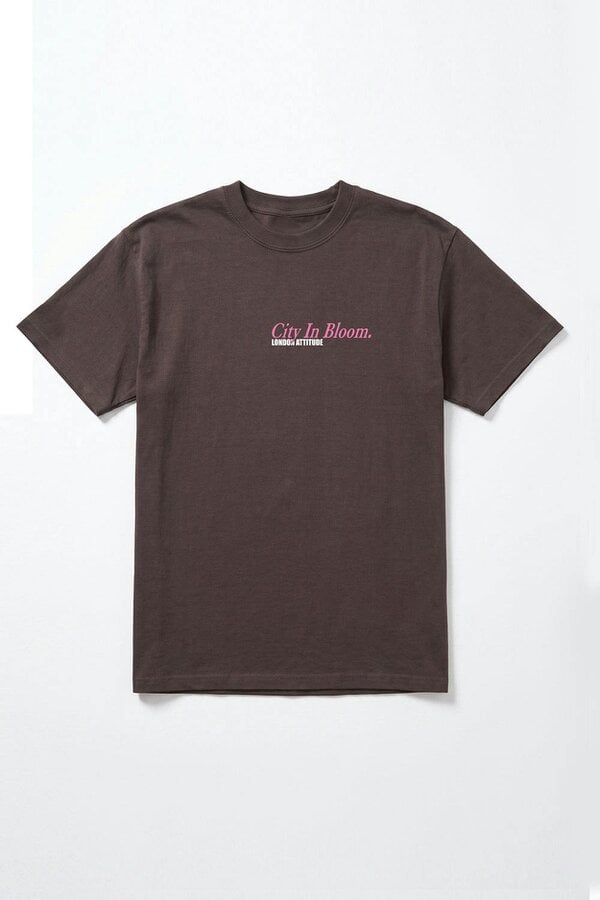 London Attitude Tokyo City in Bloom Oversized Heavyweight Graphic T-Shirt