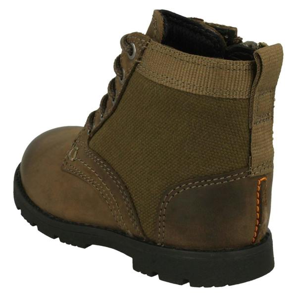 Clarks Boys Clarks Combat Style Ankle Boots Heath Chard T