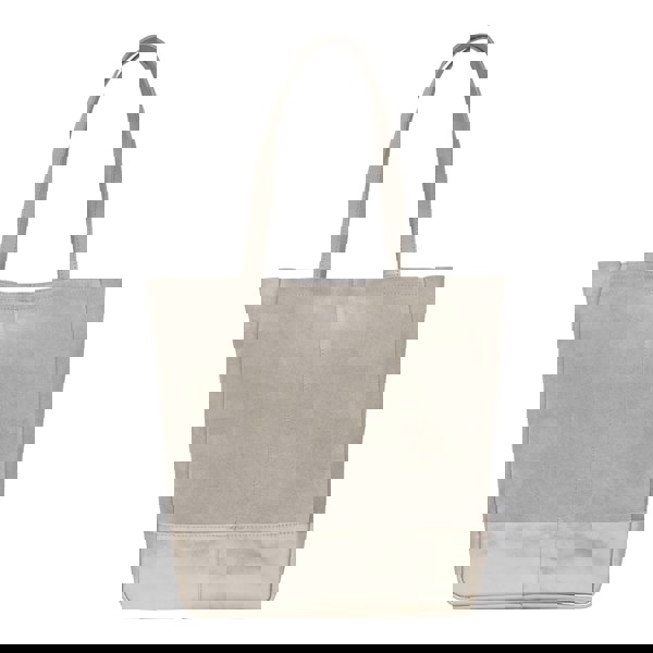 Assots London 'PAIGE' Pink Real Leather + Rose Gold Metallic Leather Tote Bag