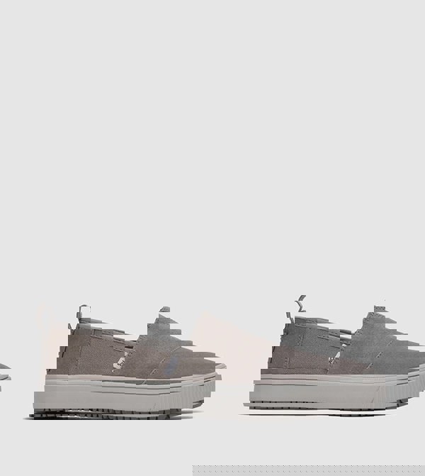 TOMS ALPARGATA TERRAIN Mens Canvas Slip On Grey