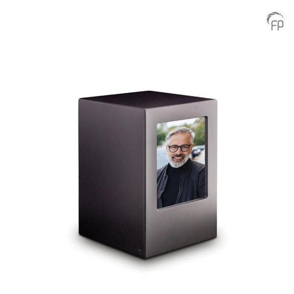 Memorials Direct MDF Photo Urn (Black)
