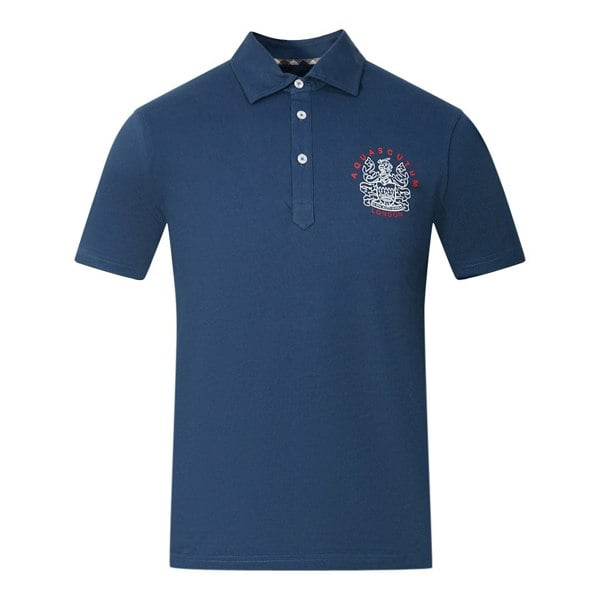 Aquascutum Aldis London Logo Polo Shirt - Blue