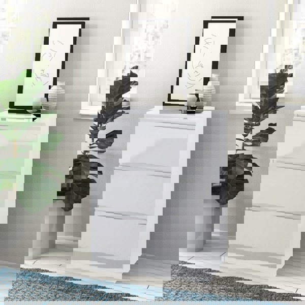 Carlton 3 Drawer Cabinet in Gloss White