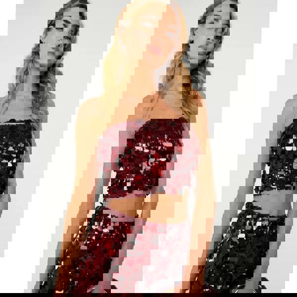 Pink Vanilla Disc Sequin Cami Top