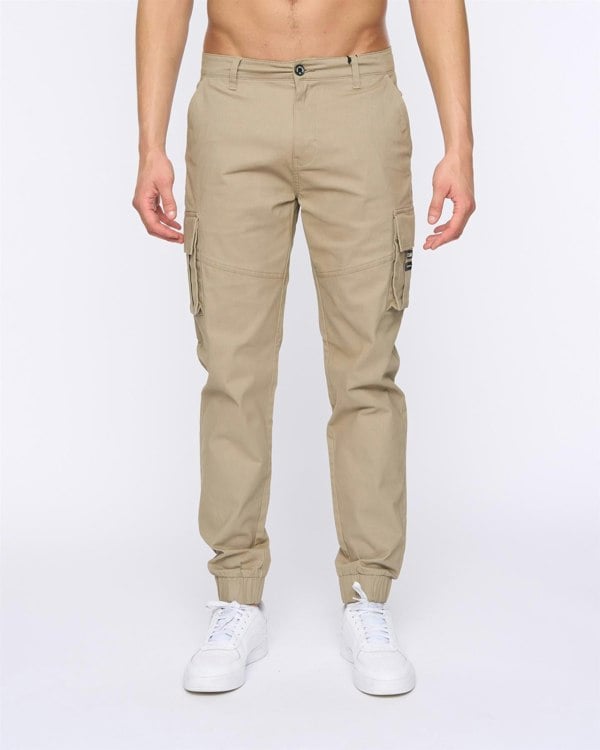 Duck and Cover Chemmer Woven Jog Pants - Stone