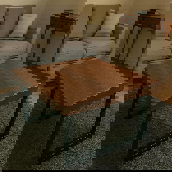 TRL Furniture Sleek & Slender Rustic Coffee Table