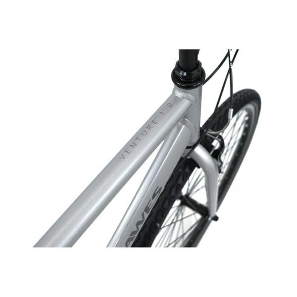 Dawes 2025 Venture 1.0 Crossbar Hybrid Bike 700c Wheel, 6 Speed - Silver