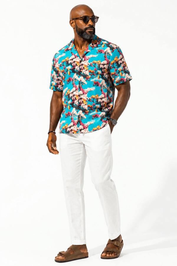 THE TROPICAL BLOSSOM HAWAIIAN SHIRT - Claudio Lugli Shirts