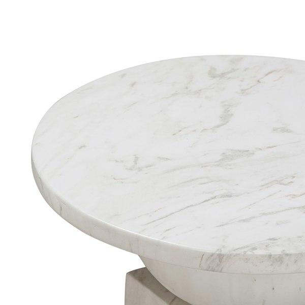 Furniture Edit Chip Marble Print Indoor Outdoor Side Table