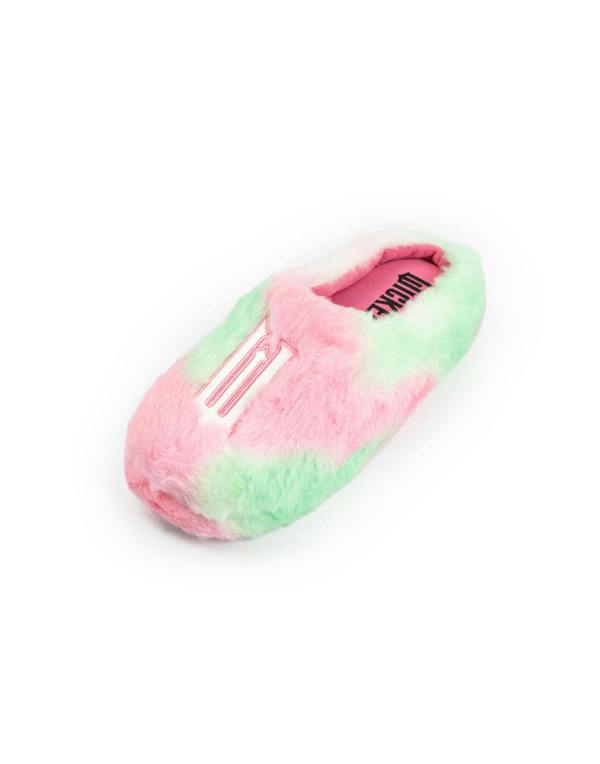 Wicked Womens Multicoloured Logo Mule Slippers