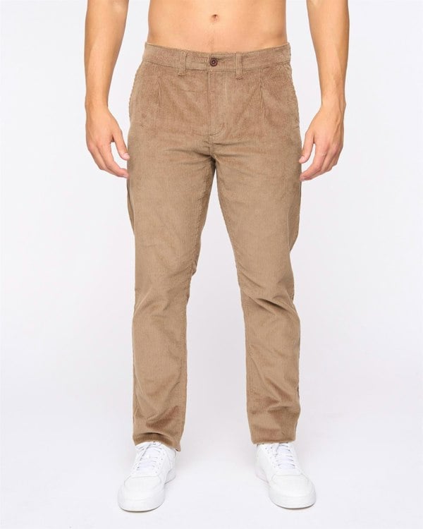 Crosshatch Cordout Loose Pants Biscuit