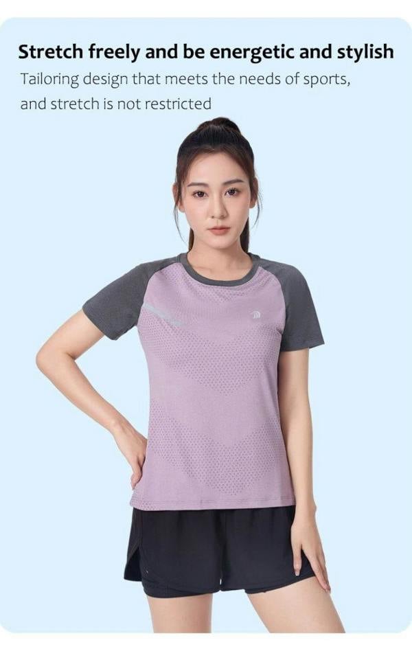 Anniou Raw Yarn UV Protection Running T-Shirt
