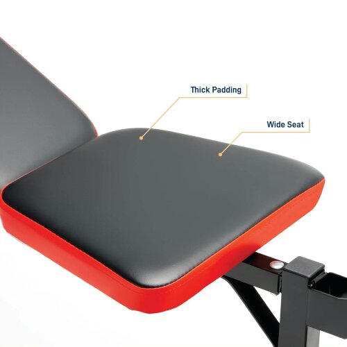 Marcy PM2084 Weight Bench & 45kg Weights Leg Developer