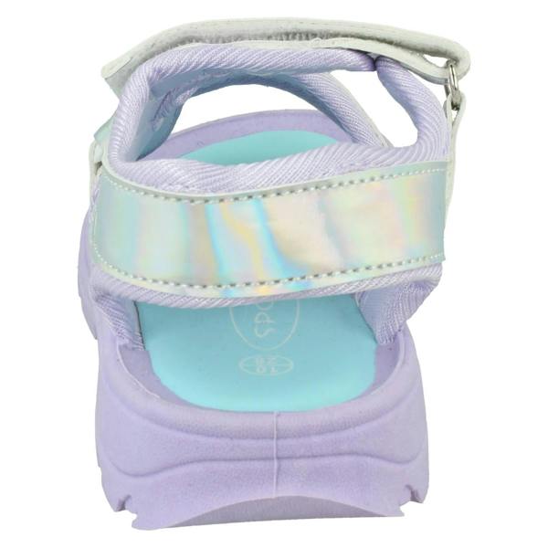 Spot On Girls Spot On Hook & Loop Strap Reflective Rainbow Sandals H0369
