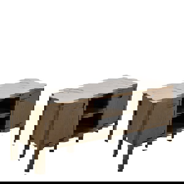 Furniture To Go Southampton TV Unit 2 Doors 1 Shelf in Ceramic Cream