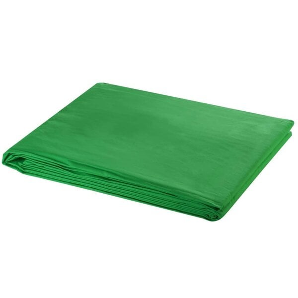 Berkfield Backdrop Cotton Green 600x300 cm Chroma Key