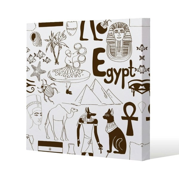 Benjamin Tate Design Hand drawn sketch Egypt (Canvas Print)