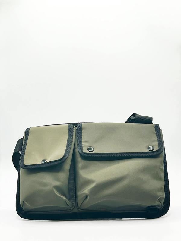 SVNX Nylon chest bag in moss - svnx
