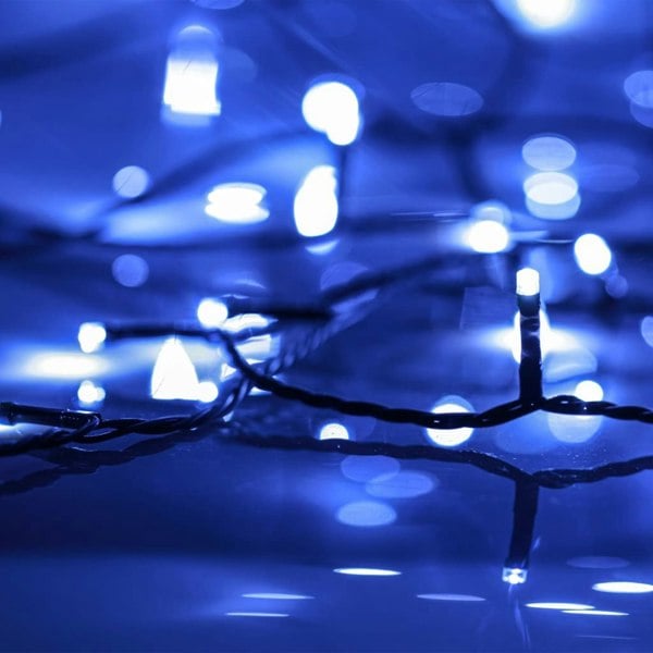 Berkfield LED String with 150 LEDs Blue 15 m PVC